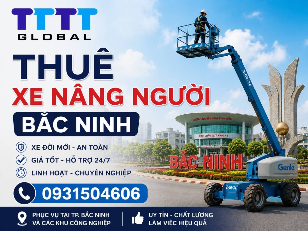 Thuê xe nâng người Bắc Ninh