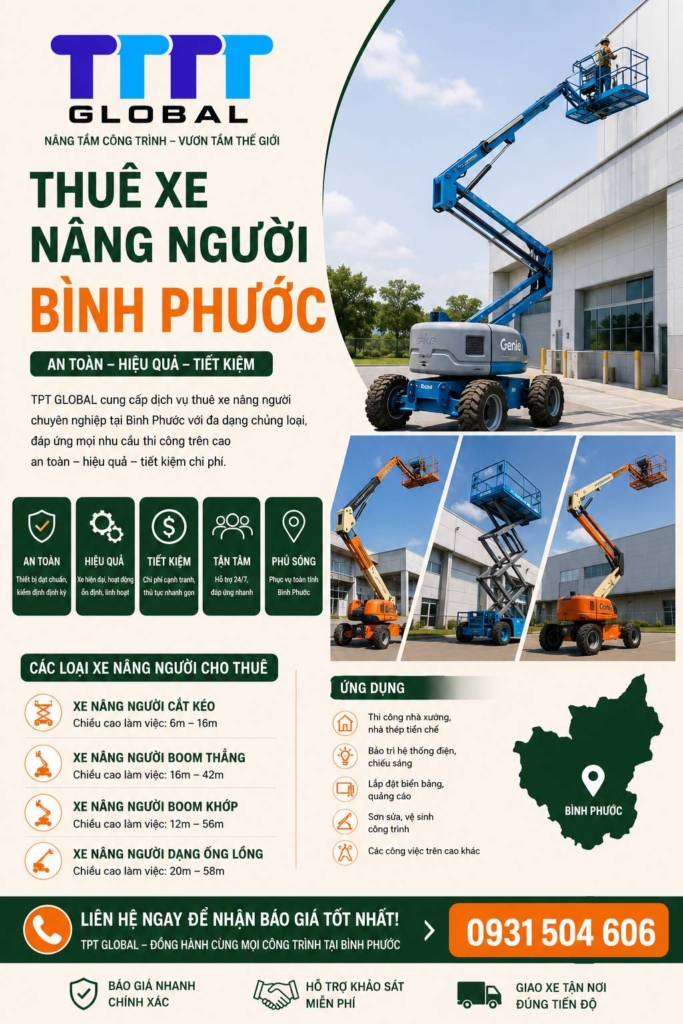 thuê xe nâng người bình phước
