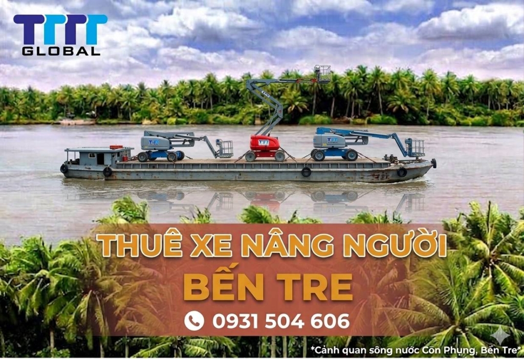 thuê xe nâng người Bến Tre