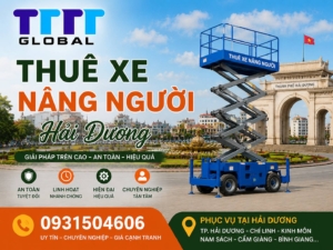 Thuê xe nâng ngườ Hải Dương