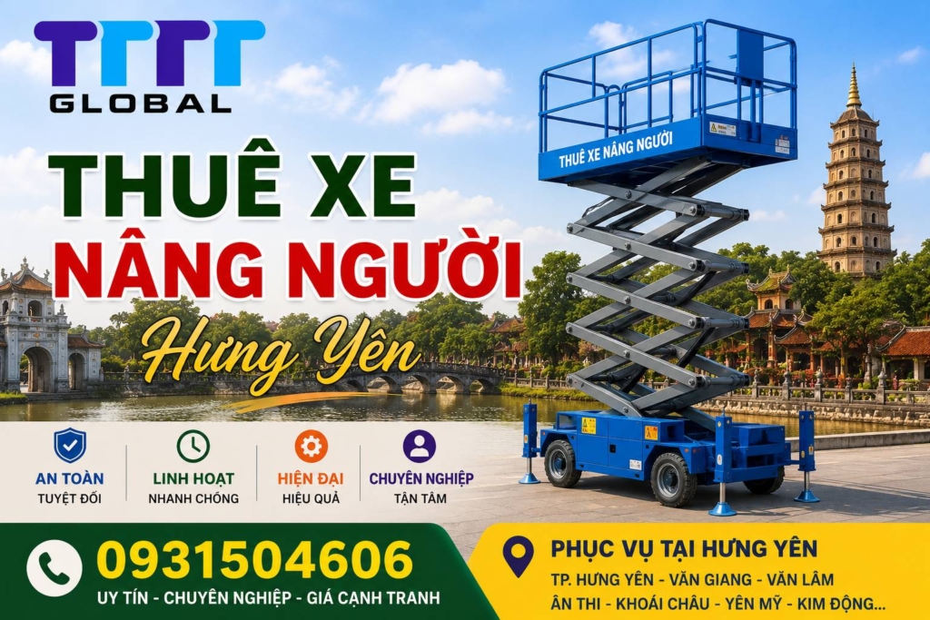 thuê xe nâng người Hưng Yên