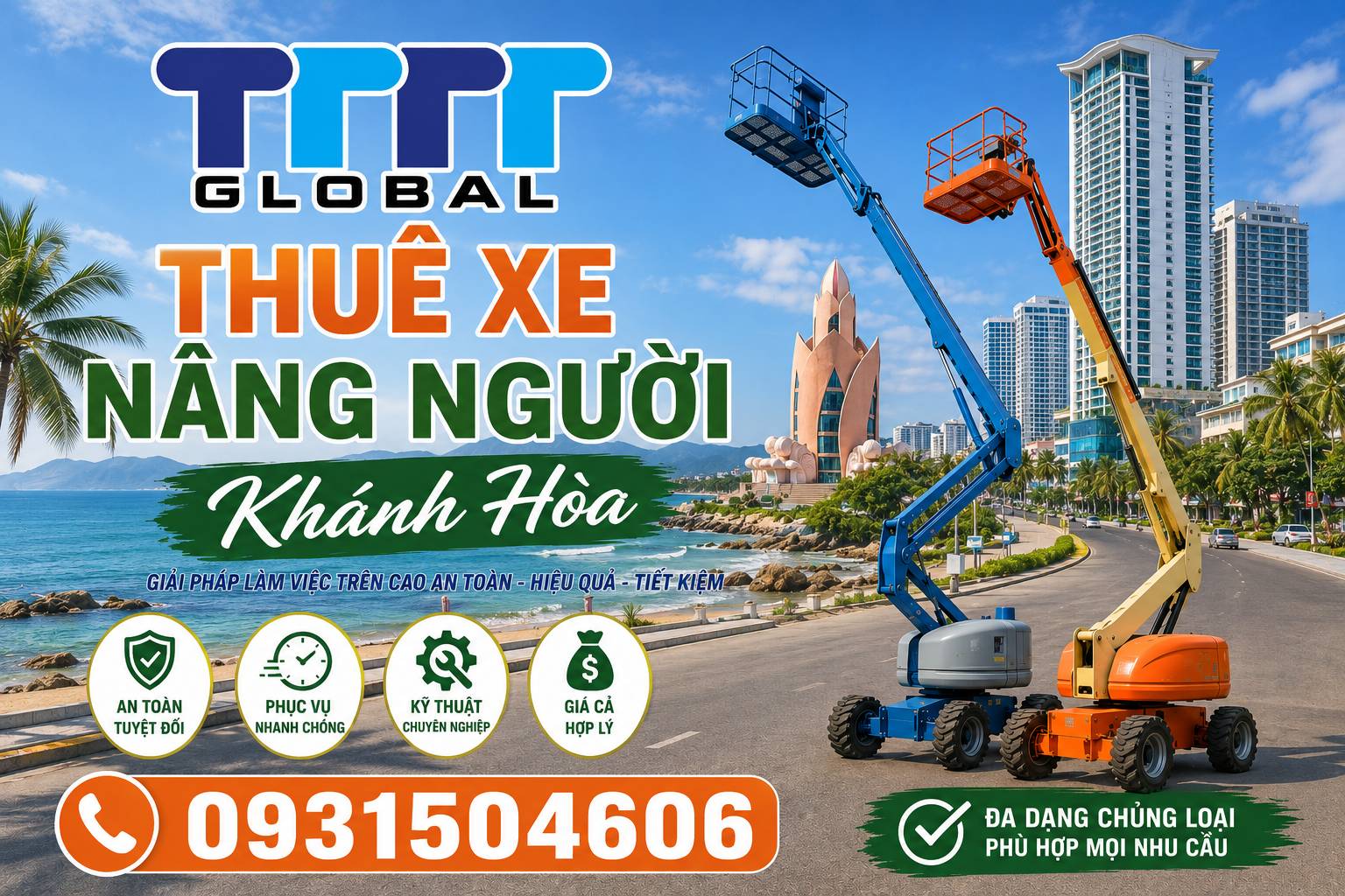 Thuê xe nâng người Khánh Hòa