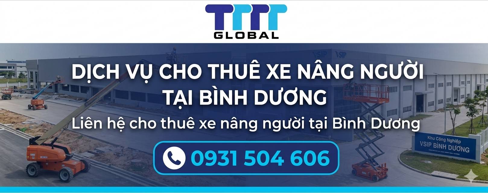 cho thuê xe nâng người tại Bình Dương