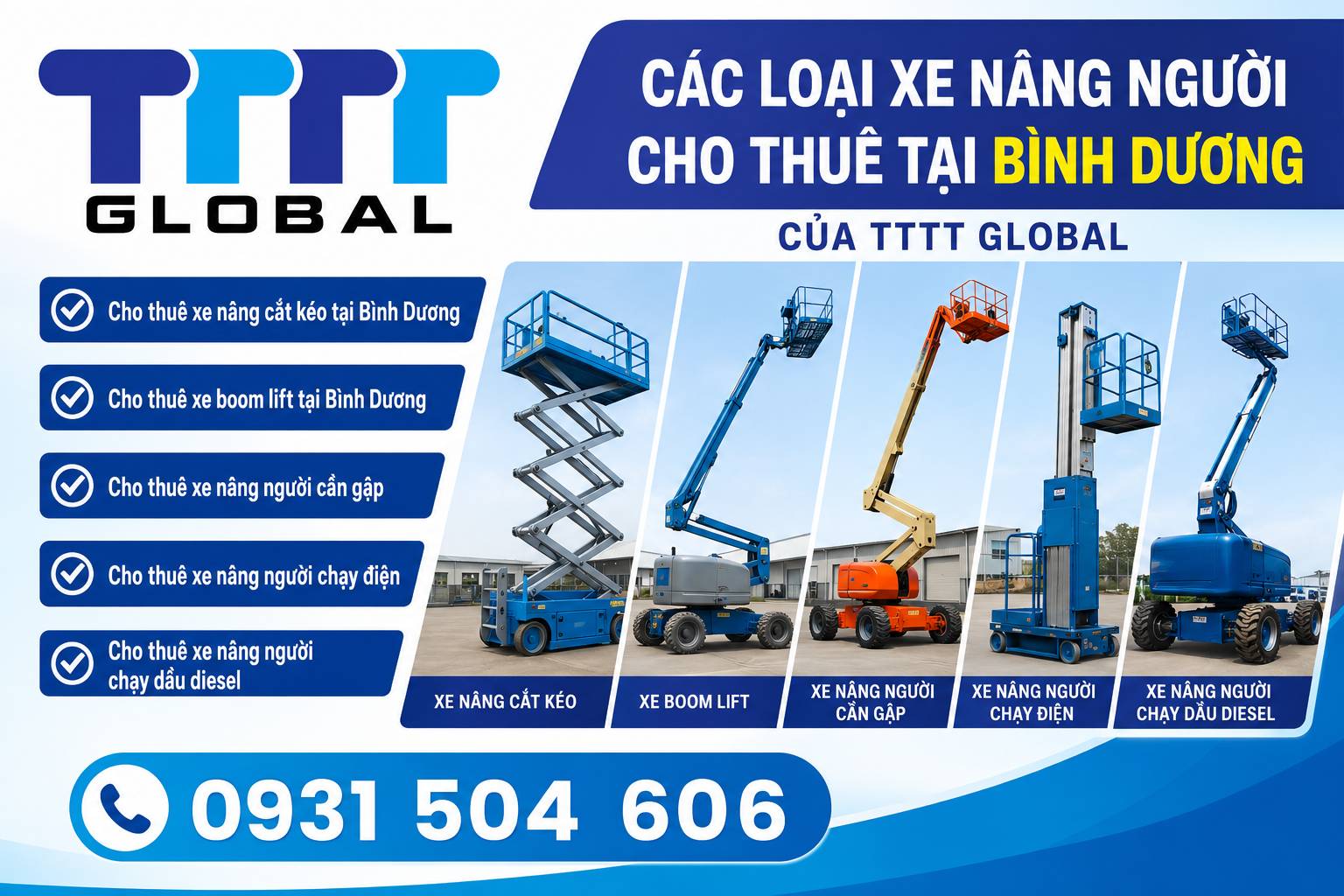 cho thuê xe nâng người tại Binh Dương