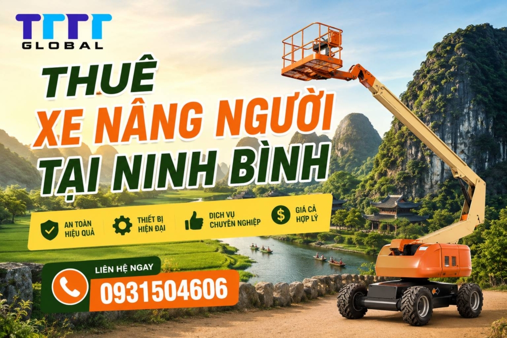thuê xe nâng người tại Ninh Bình