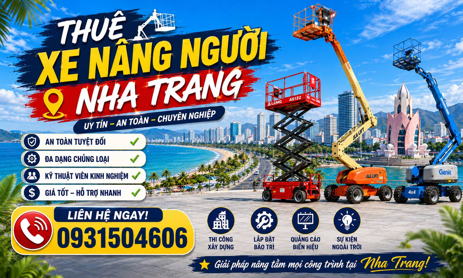 thuê xe nâng người Nha Trang