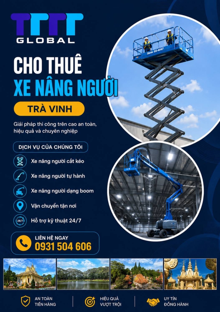 Thuê xe nâng người Trà Vinh