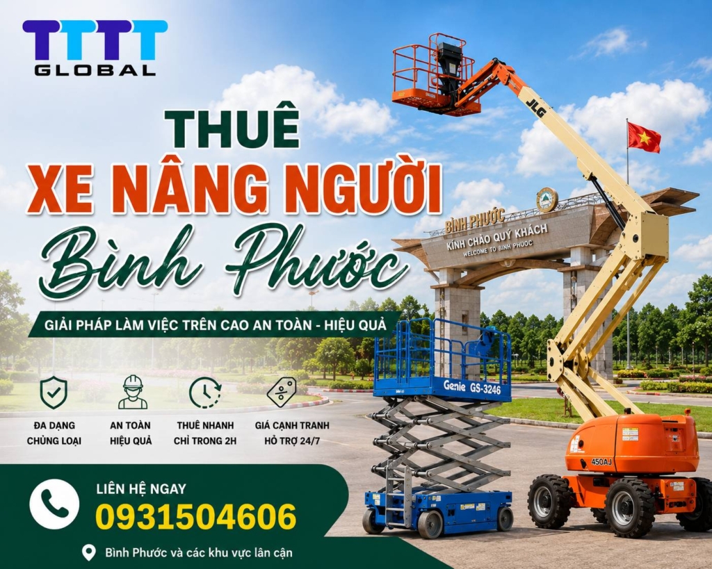 Thuê xe nâng người Bình Phước