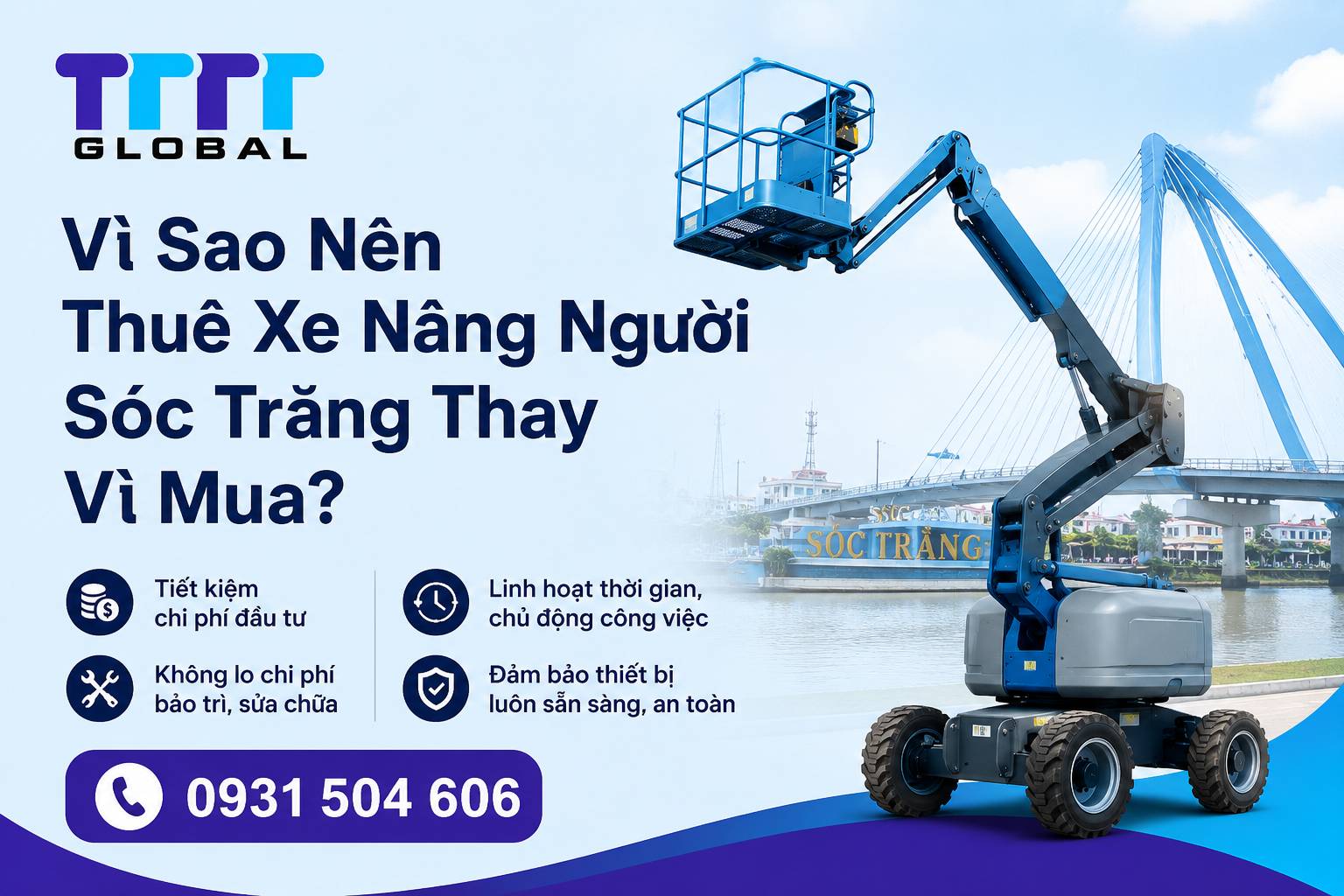 thuê xe nâng người Sóc Trăng